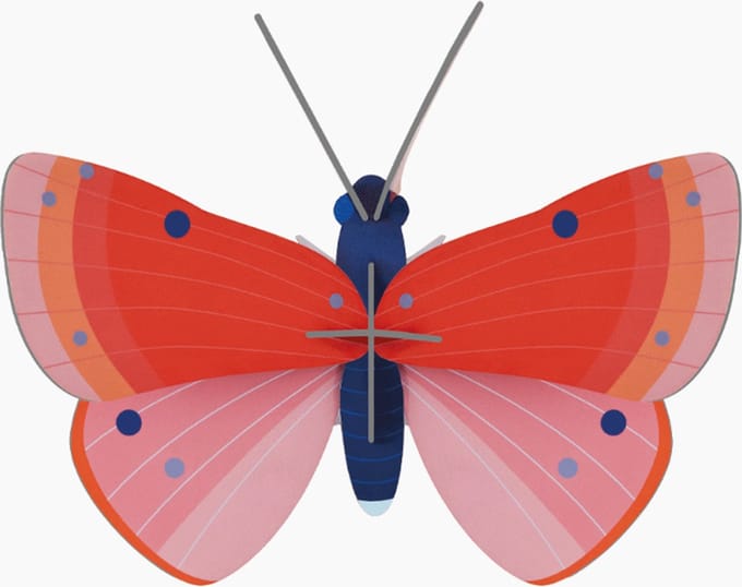 Studio Roof wanddecoratie Speckled Copper butterfly