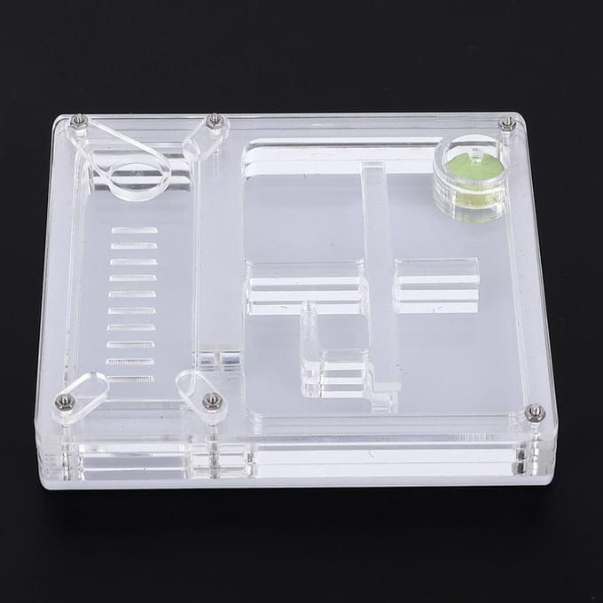 Acryl Transparant Mierenkweekhuis Nest Formicarium Displaybox Ornamentaal white