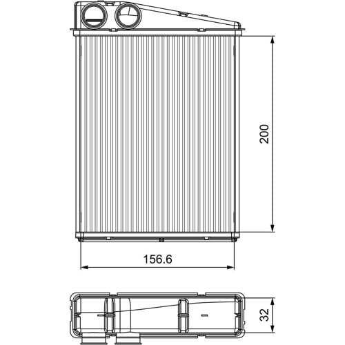 Warmtewisselaar, interieur verwarming VALEO 811542
