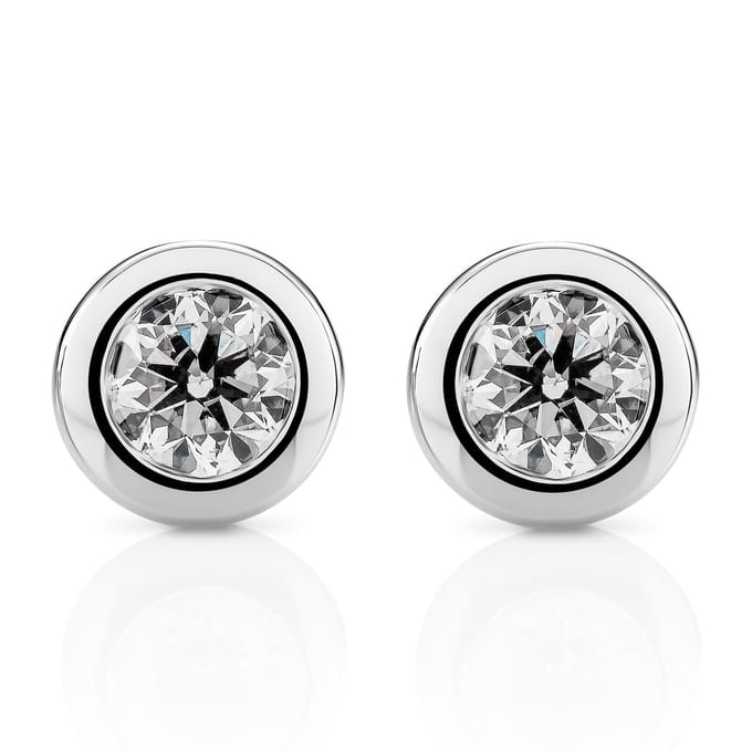 Orphelia OD-5331 - Oorstekers - 18 Karaat Witgoud / Diamant 0.50 ct