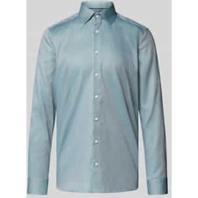 Slim fit zakelijk overhemd met kentkraag