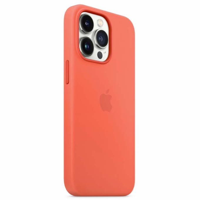 Apple Silicone Backcover MagSafe voor de Apple iPhone 13 Pro Max - Nectarine