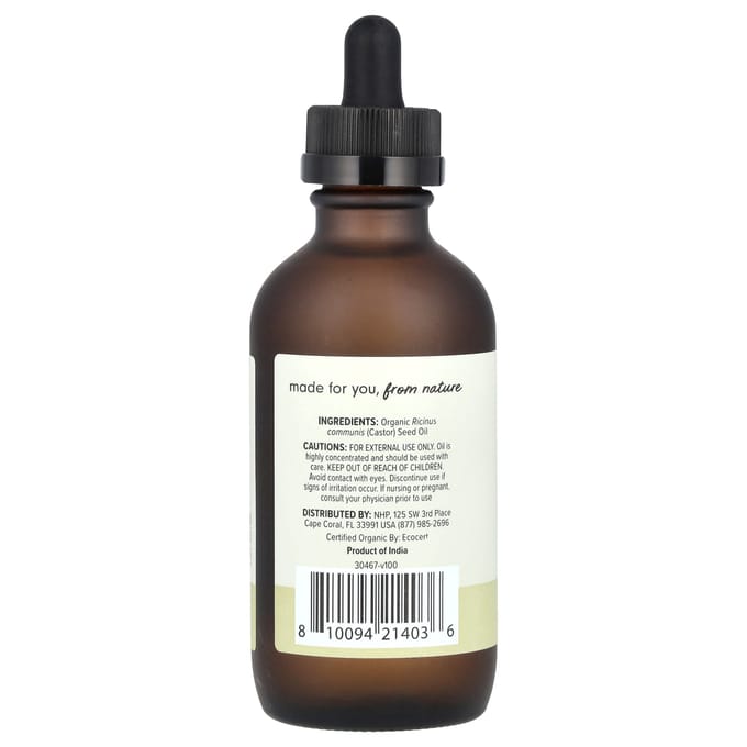 Dr. Mercola, Ola Botanicals, Castor Oil, 4 fl oz (118 ml) brown