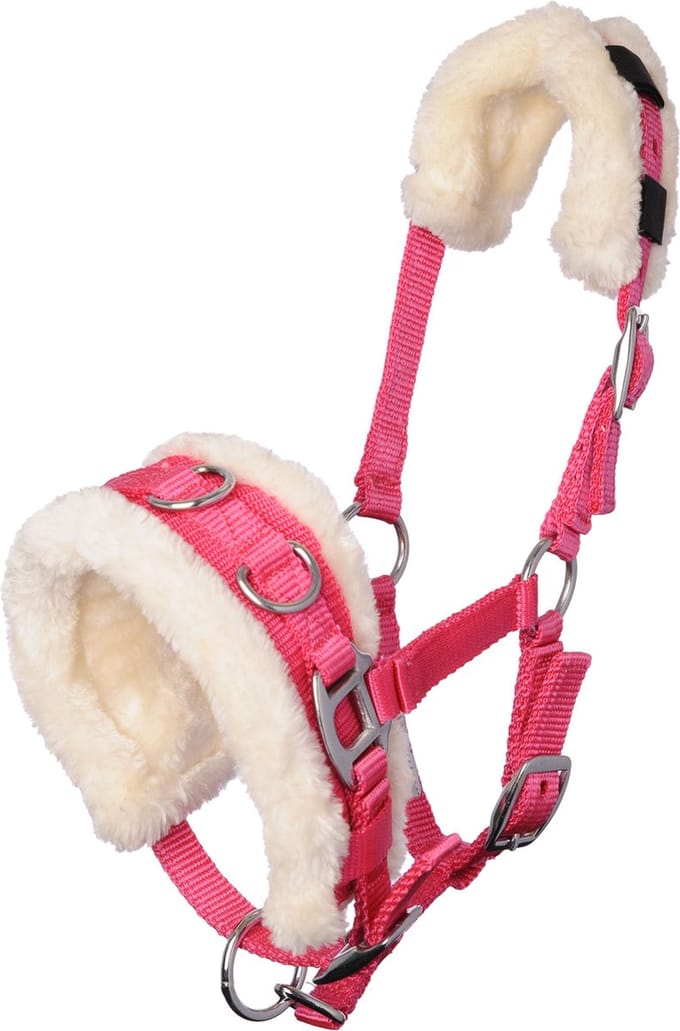 MHS Nylon Kaptoom met bont Extra Full Roze