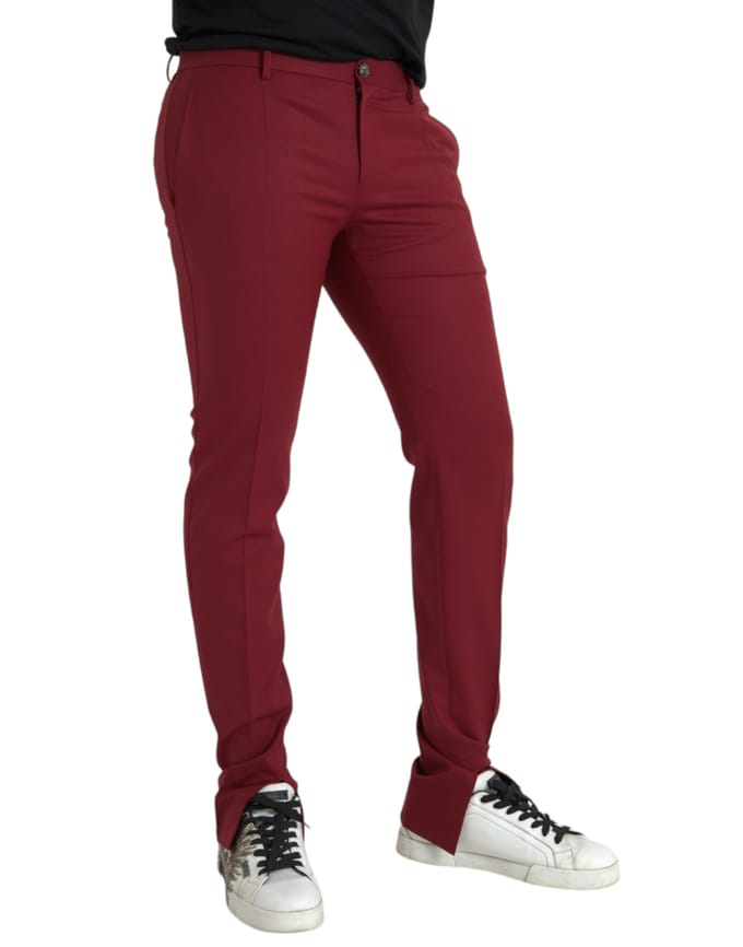 Bordeaux Kleurige Dress Pants