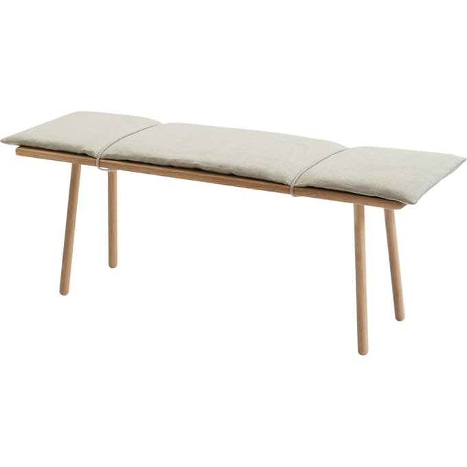 Skagerak by Fritz Hansen Georg bank - Eiken met linnen kussen