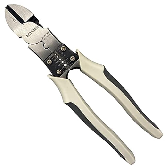 Zijstriptang met Knipfunctie en Krimptang - 203 mm