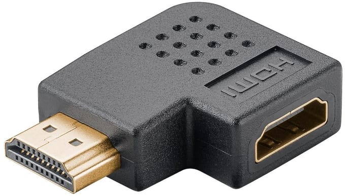 Goobay HDMI-hoekadapter, 8K/60 Hz, 48 Gbit/s, Retail Polybag