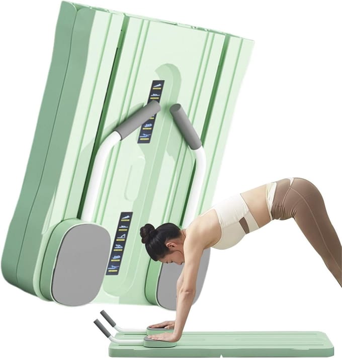 Pilates Board - Reformer Bord - Full Body Training - Vervormingsbestendig Ontwerp - 105 cm - Groen