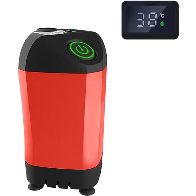 Draagbare douche voor kamperen Elektrische douchepomp IPX7 waterdicht met digitaal display voor kamperen Temperature Display black