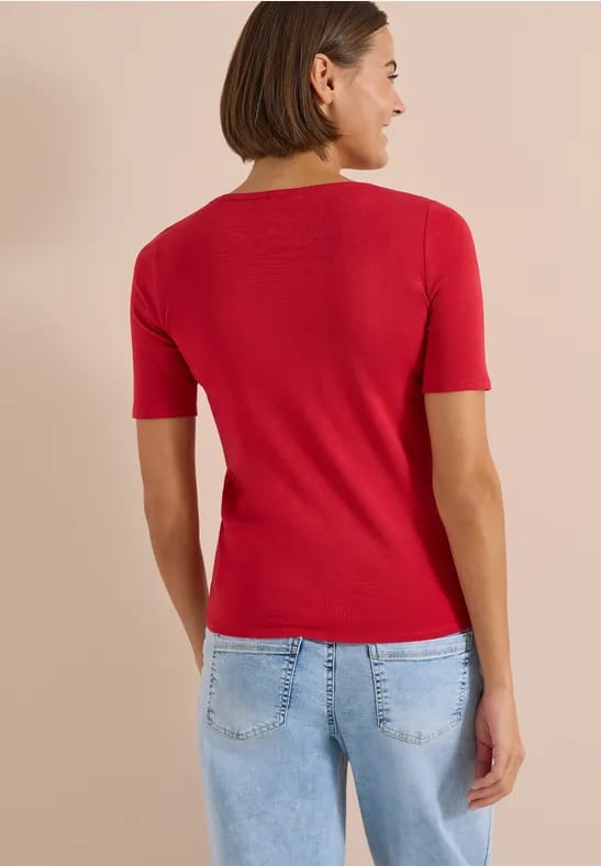 Basic katoenen shirt