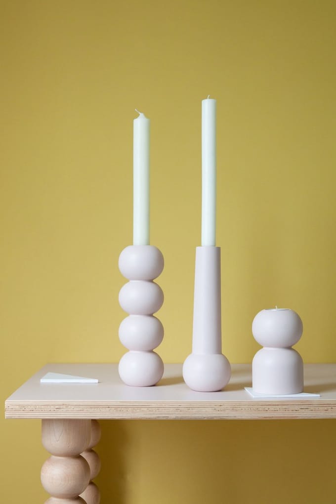 Candleholder stack 2-in-1 - Rose