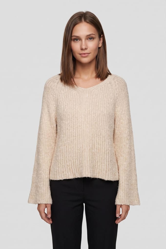 ARKET Sommer Sweater Beige Maat: L | Sweaters Outlet | Dames | Beige