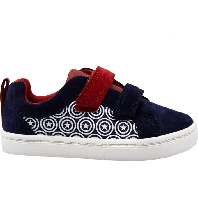 Clarks x Marvel City Hero Navy kinderschoenen