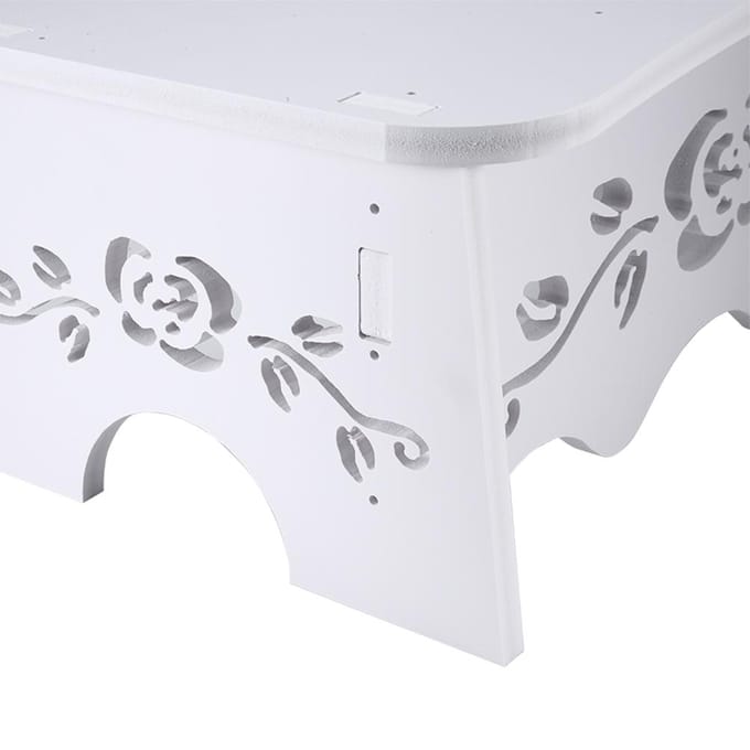 Tabouret de toilette squat blanc Tabouret de toilette squat de salle de bain 7 pouces White white