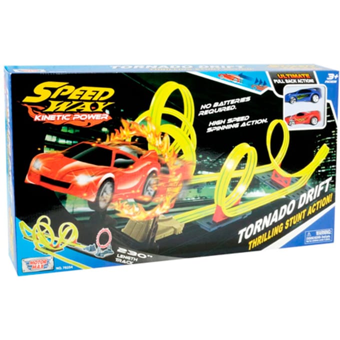 Motor Max Tornado Drift Racebaan met 2 Auto's