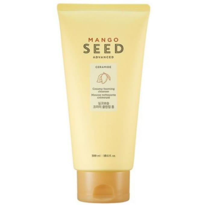 THE FACE SHOP Mango Zaad Zijde Hydraterend Reinigingsschuim 300ml beige