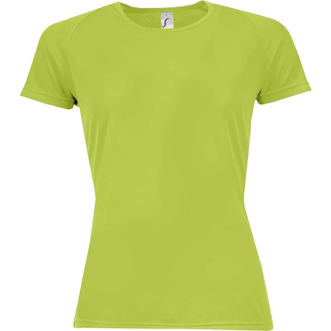 SOLS Dames/Dames Sportief Raglan T-shirt (Appelgroen)
