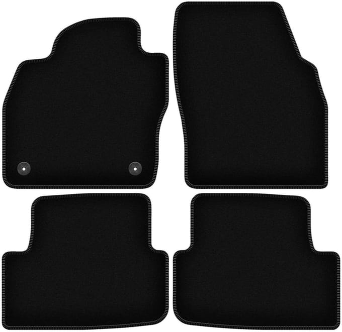 BASIC zwarte veloursmatten voor: Seat Ibiza V hatchback (2017-)