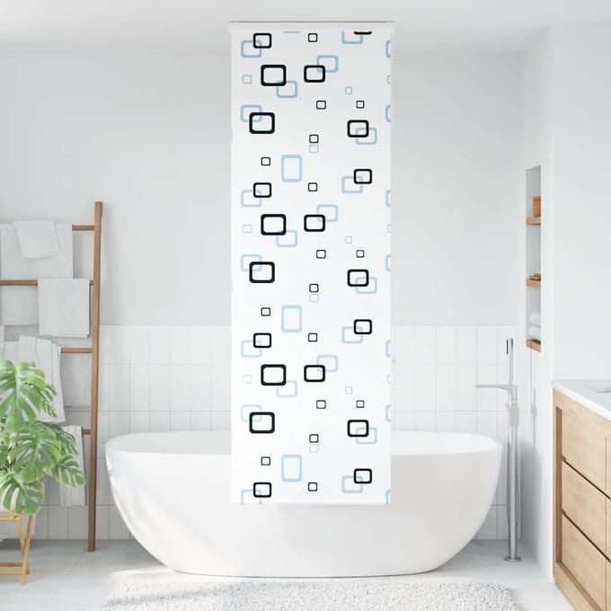 vidaXL - Doucherolgordijn - met - cassette - 80x240 - cm - stofbreedte - 76 - cm
