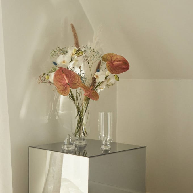 AYTM Vaas Glacies, helder, hoogte 29 cm, glas, mondgeblazen