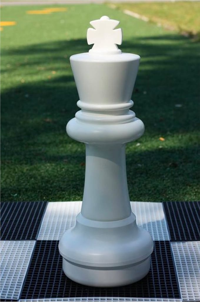 Schaakstuk, Koning 64 cm, Wit
