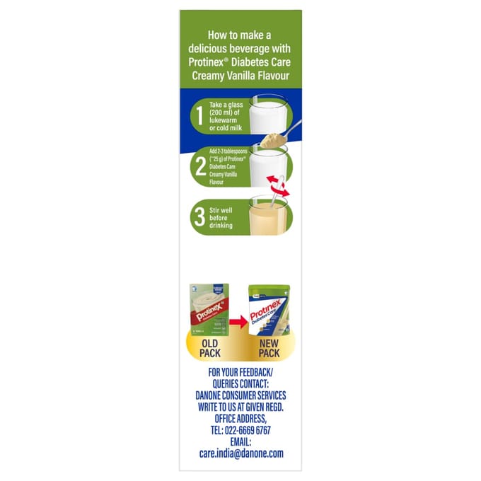 Protinex Diabeteszorg Romige Vanillesmaak Voedingssupplement Hoog Eiwit 200g Pak