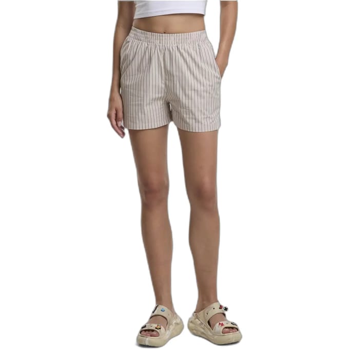 Urban Classics - Striped Korte broek - XL - Grijs/Wit