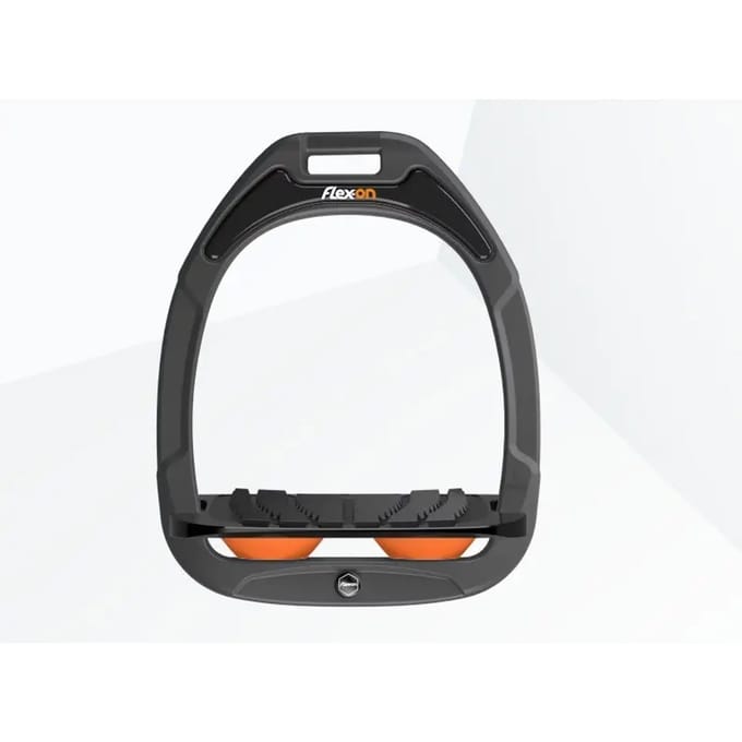 Verstelbare stijgbeugels Grip Antraciet/Zwart/Oranje Flex-On Green Composite