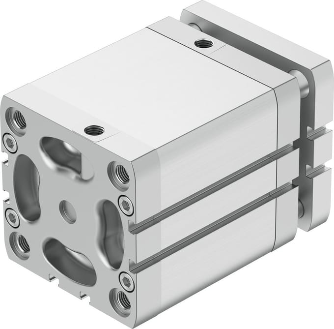 Festo Compacte Cilinder 80mm Boring 60mm Slag ISO 21287 Dubbelwerkend - 554284 - P2DQB