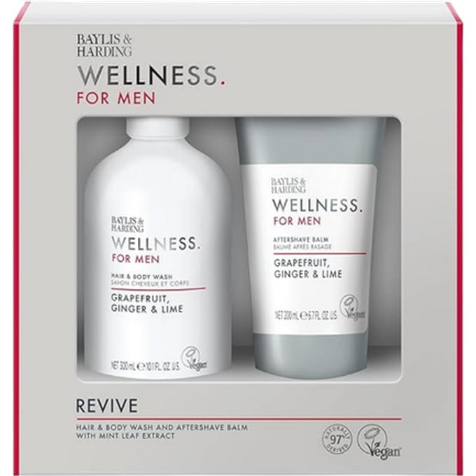 Baylis & Harding Wellness For Men Revived & Ready Cadeauset – 2 stuks