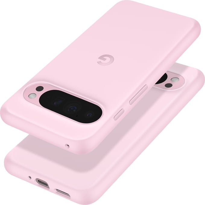 Google, Hoes voor Google Pixel 9 Pro XL Compatibel met Draadloos Opladen, Roze