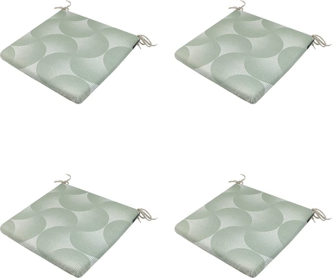 Madison zitkussen napels - 40x40x4,5cm set van 4