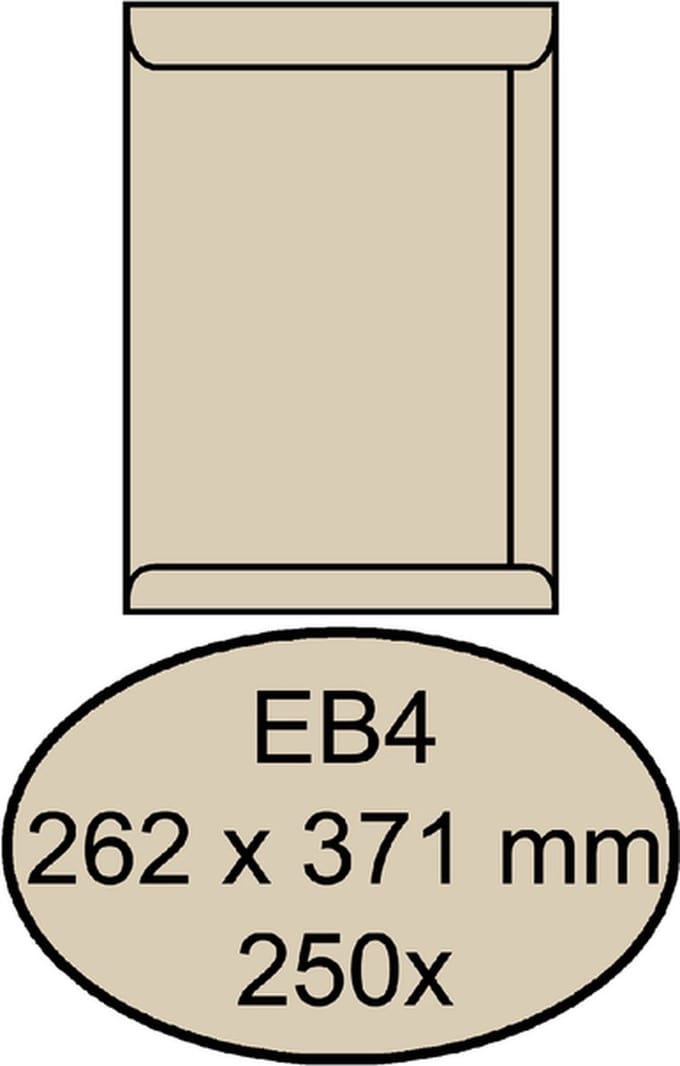 Envelop quantore akte eb4 262x371 120gr cremekraft