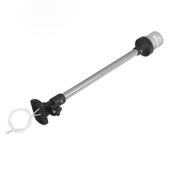 LED Anker Navigatielicht 18 Inch Marine Rondom Boot Hek Wit Licht 12 Of 24V 3W met 2 gray
