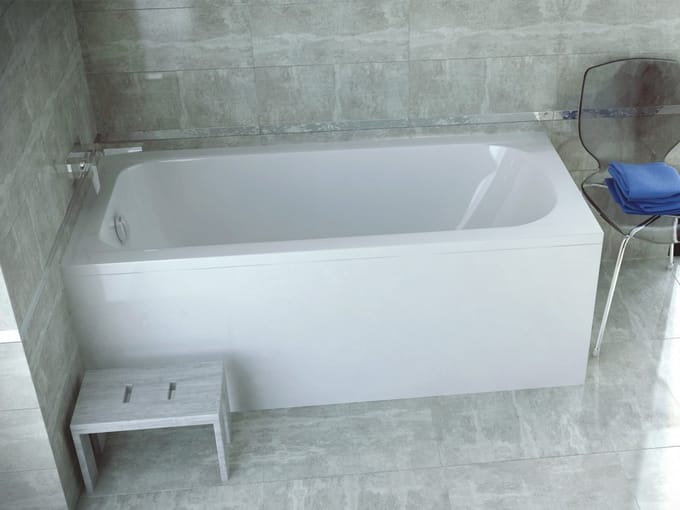 Badland CONTINEA ligbad 150 x 70 cm wit met styropor ombouw