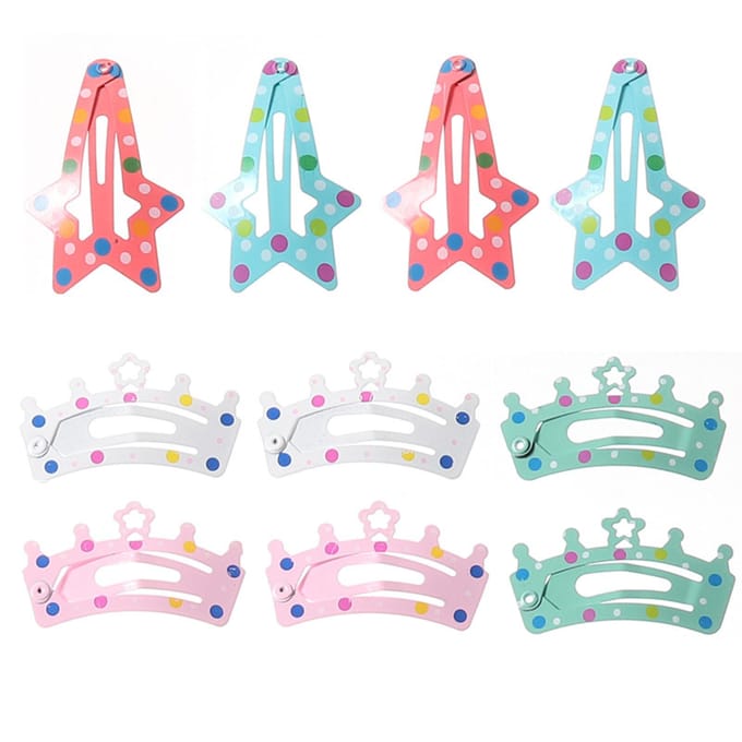 Kinder Haaraccessoires Kleurrijke Haarspelden Set Pony en Strand Clips 84pcs veelkleurig