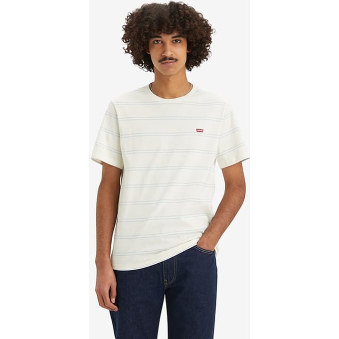 Levi's Ss Printed T-shirt Ecru Maat: S | T-shirts met Print Outlet | Heren | Ecru