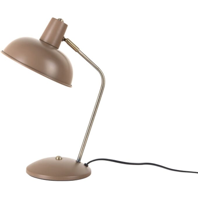 Leitmotiv tafellamp hood saddle brown