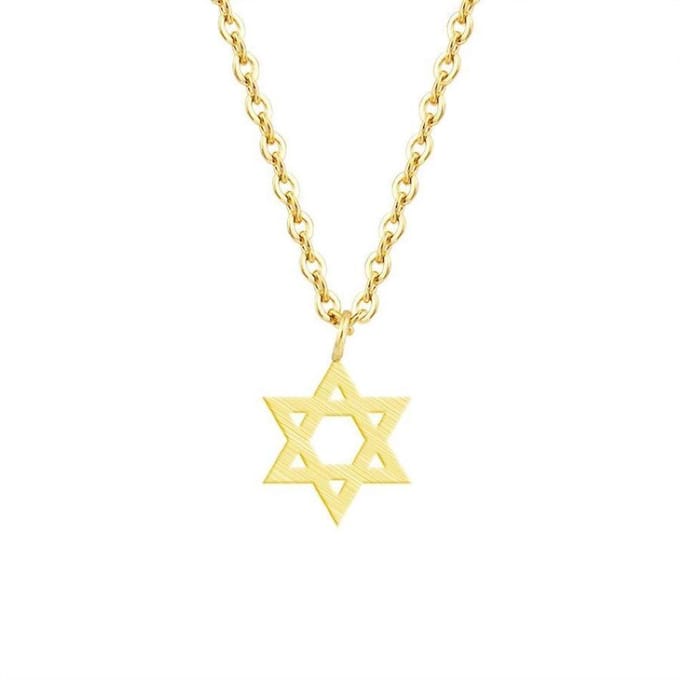 Ketting met hanger Davidster goudkleur