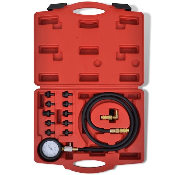 vidaXL Motor en olie druk test set