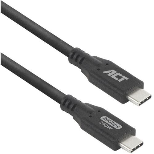 ACT USB4® 20Gbps 240W USB Type-C® kabel, 2 meter AC7422