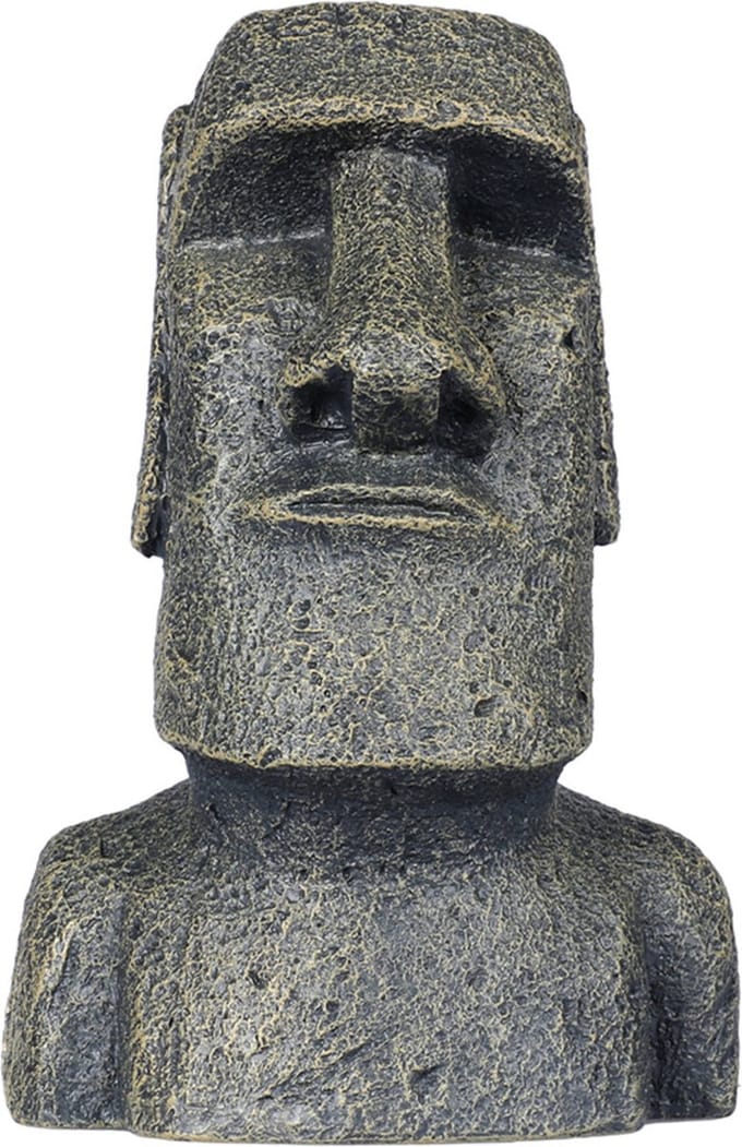 Aqua Della Moai Beeld - Aquarium - Ornament - 11x9x17 cm