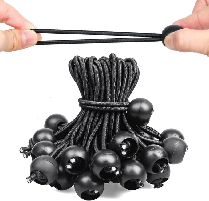 moinkerin 30 stuks elastische spanbanden, 10 cm, voor dekzeilen, campingtenten, luifels en opslag buiten