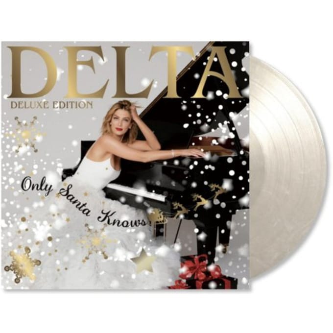 Only Santa Knows Deluxe Edition -Snowy White Marbled Vinyl- - Delta Goodrem