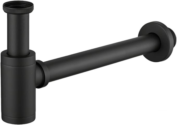 LOMAZOO Sifon Wastafel 44 mm - Mat Zwart