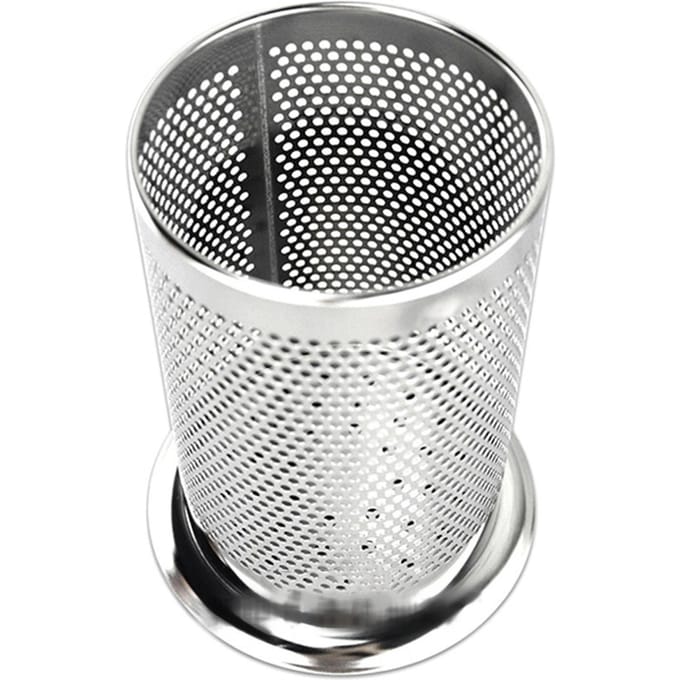 Porte-baguettes en acier inoxydable, support d'ustensiles de cuisine polyvalent pour couteaux, fourchettes, cuillères white