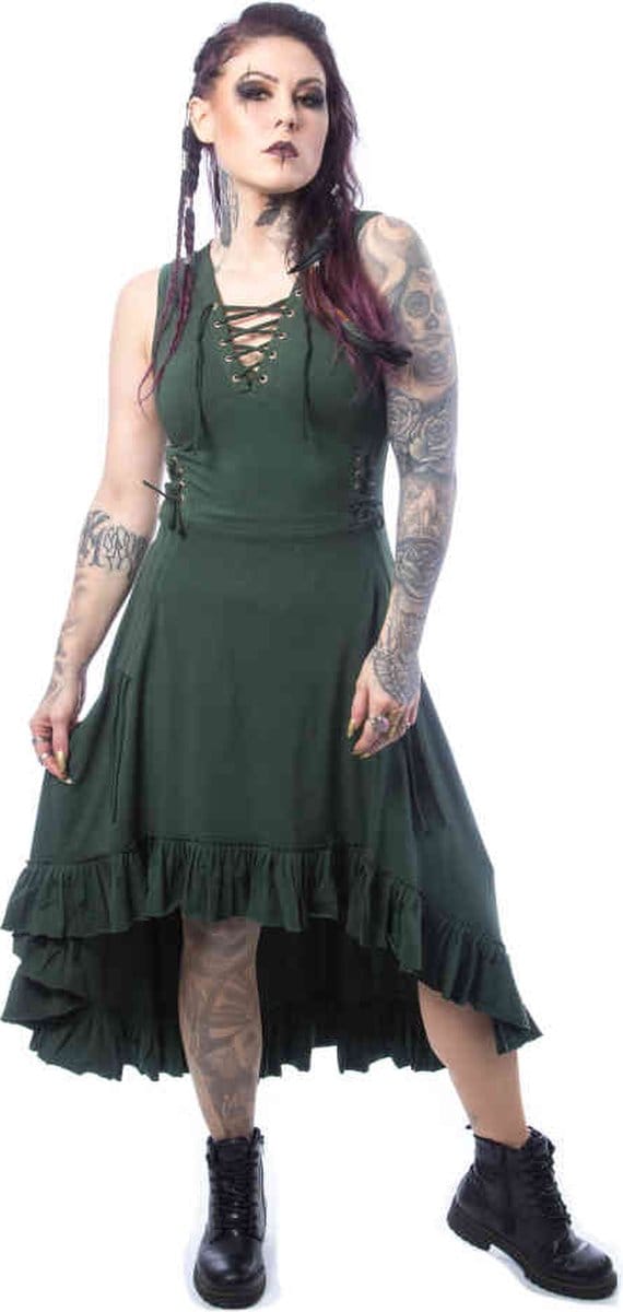 Vixxsin High low jurk -XS- SOLEIL Groen