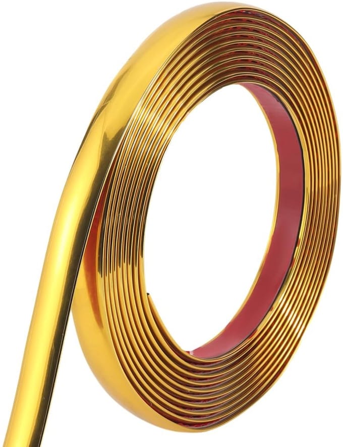 Allecto - Lijst en trim - Zelfklevend - Goud - Flexibel - Waterdicht