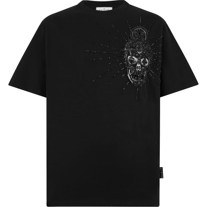 Round Neck T-Shirt Skull Stones
